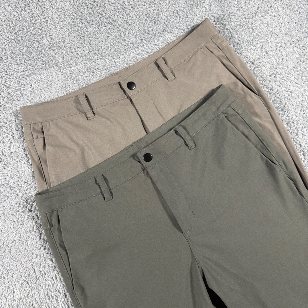 Lot of 2 Cuts AO Slim Fit Pants Mens 33x29 Performance Golf Chino Stretch Comfo